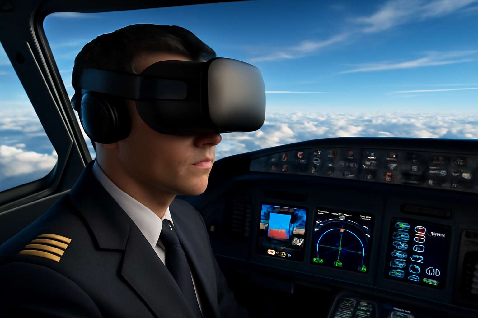 virtual reality flight simulator