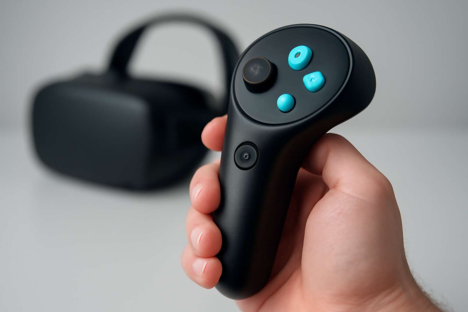 virtual reality headset controller