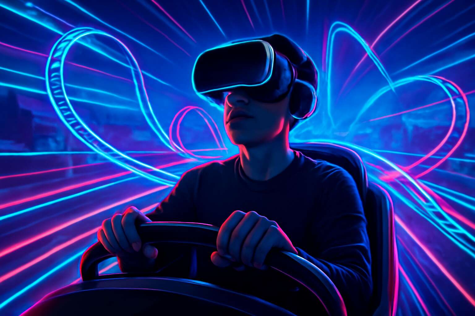 virtual reality roller coaster