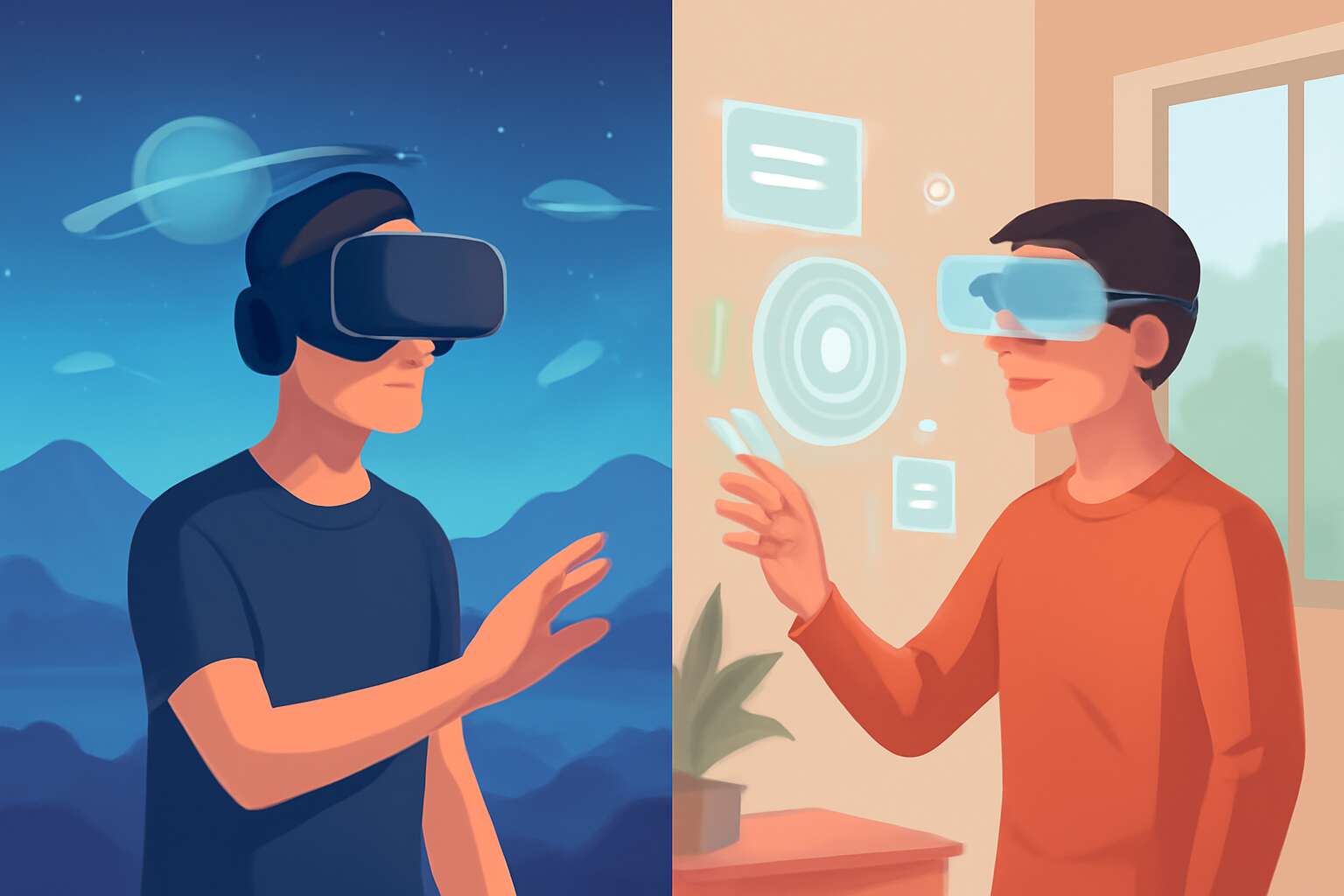 virtual reality vs augmented reality