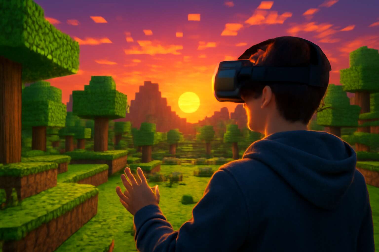 vr headset minecraft