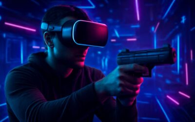 Epic VR battles with the vr headset and gun redefining virtual warfare