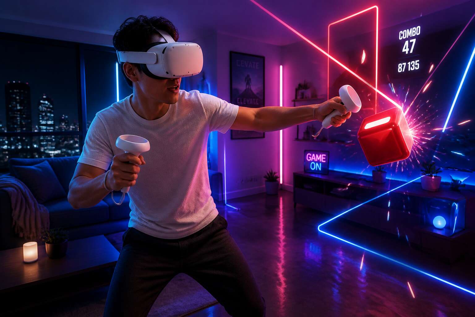 virtual reality game set