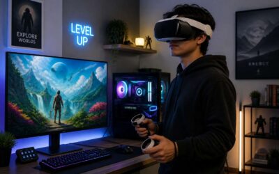 Maximize your VR setup with a vr headset and pc.